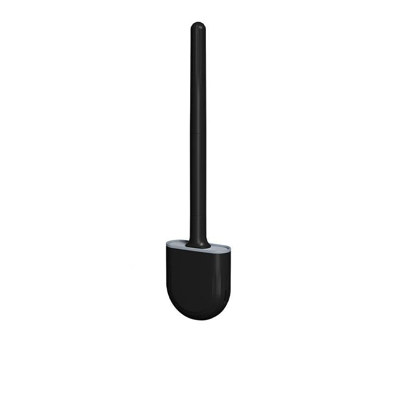 Wall-Mounted Silicone Toilet Brush - Ergonomic, Hygienic Design