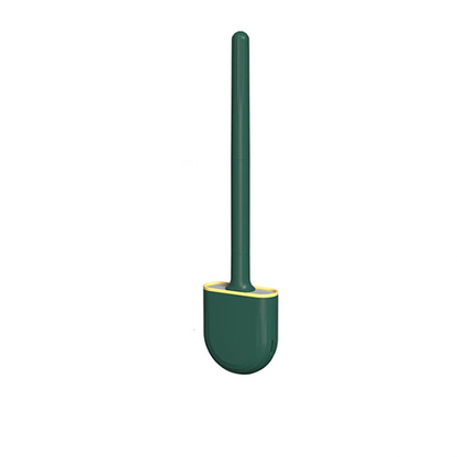 Wall-Mounted Silicone Toilet Brush - Ergonomic, Hygienic Design