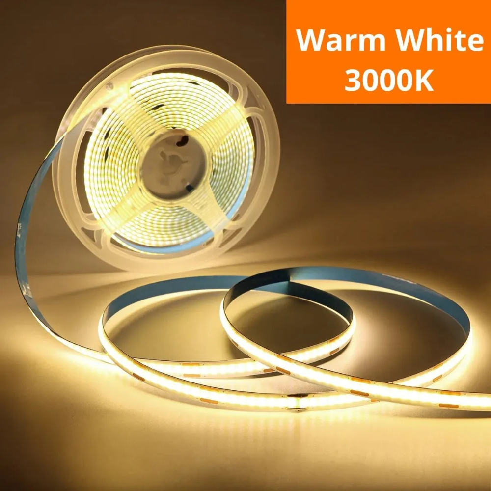 LED Strip Light - USB Powered, Flexible, Dimmable, Cuttable COB Lighting. 1, 2, 3, 4 or 5m