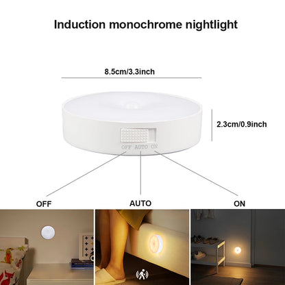 3-Pack Rechargeable Under Cabinet and Wardrobe Motion Sensor LED Lights