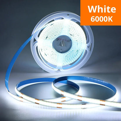 COB LED Strip Light USB 5V - Flexible, 320 LEDs/m, Touch Dimmer