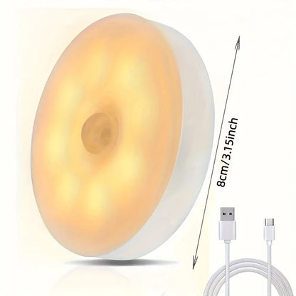 3-Pack Rechargeable Under Cabinet and Wardrobe Motion Sensor LED Lights