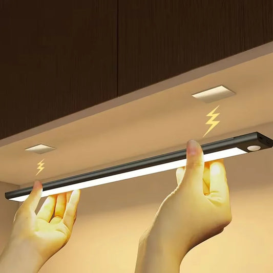 3-Pack Slim LED Under-Cabinet Motion Sensor Lights for Wardrobes or Kitchen Cupboards. 20CM, 30CM, 40CM or 50CM long